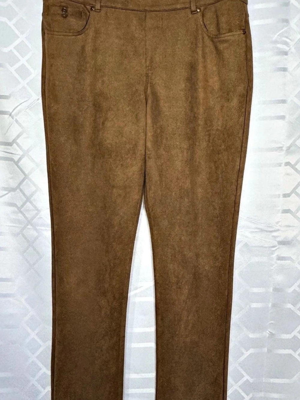 Westbound High Rise Straight Leg Pants in Brown Size 14P